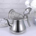 Stainless Steel Teapot with Strainer - Thickened Commercial Grade