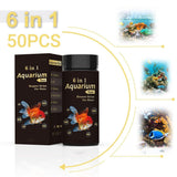 Aquarium Test Strips 50pcs 6-in-1 Water Quality Testing Kit
