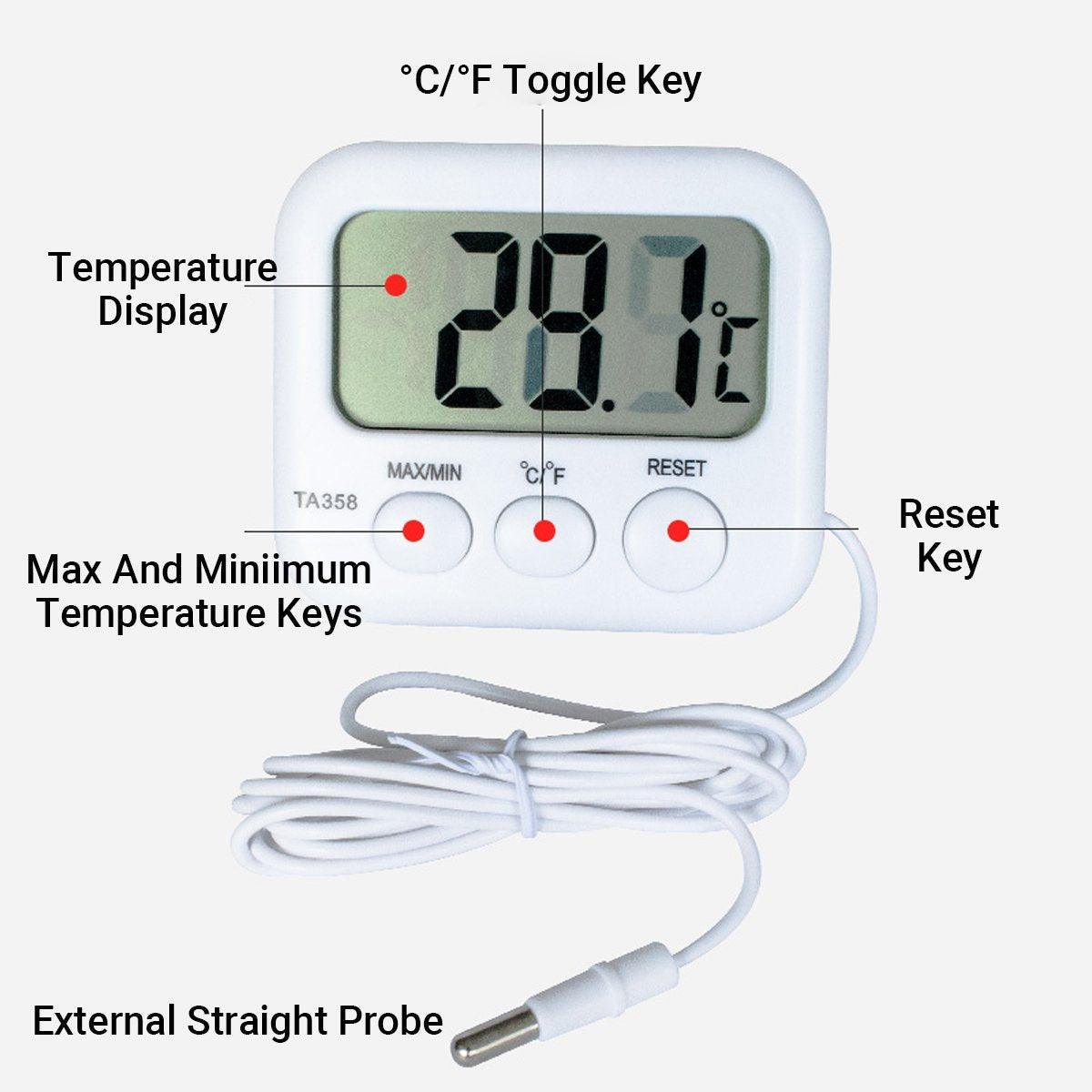 Digital Thermometer Probe Aquarium Fish Tank Refrigerator -40°C to 70°C