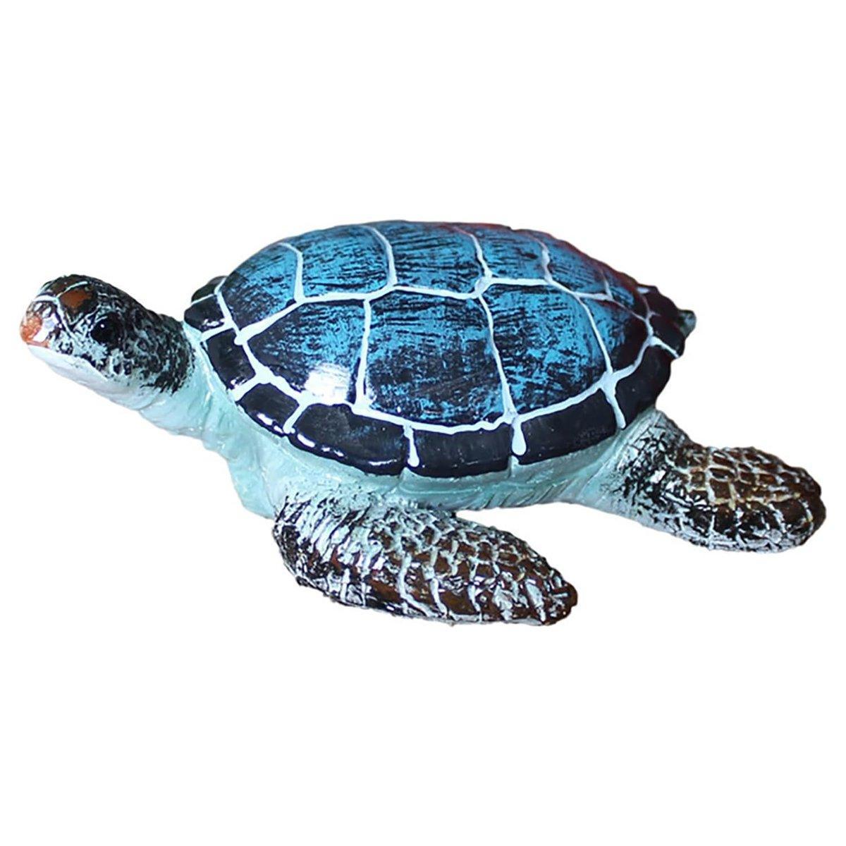 Aquarium Sea Turtle Ornament 11.5cm Resin Underwater Decor