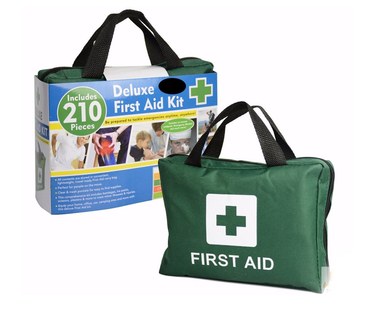 210-Piece Emergency First Aid Kit - Medical Travel Set