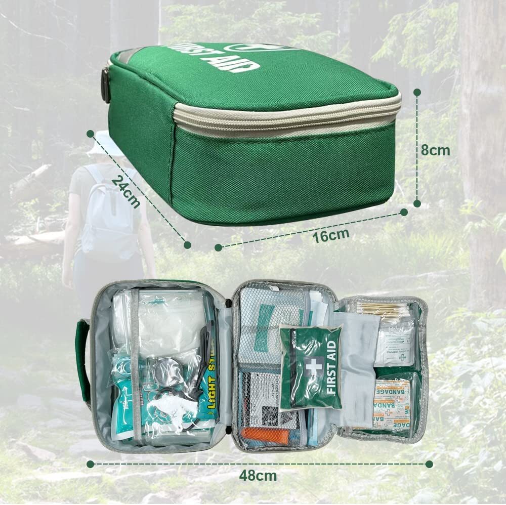 258-Piece Premium First Aid Kit - Medical Travel Emergency Set