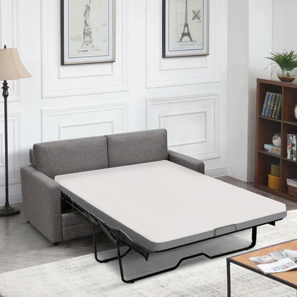 RAY 2 Seater Sofa bed with Separate Foam Mattress- Light grey
