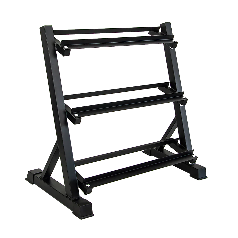 Dumbbell Rack Storage Stand Hex Weight Heavy Duty 3 Tier Wide Home Gym Fitness