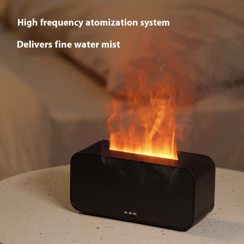 Black Aroma Diffuser - Flame Simulator - Flea Market