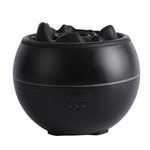 Volcanic Flame Aroma Diffuser 360ml - Black Crack Style Ultrasonic LED Humidifier