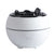 Volcanic Flame Aroma Diffuser 360ml - White Ultrasonic LED Humidifier with Adjustable Mist