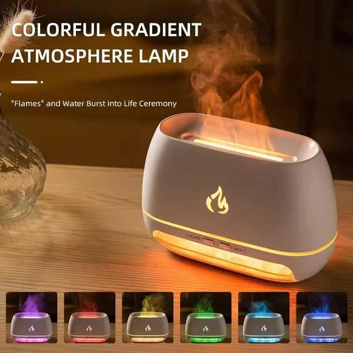 Black LED Flame Aromatherapy Diffuser - Flea Market
