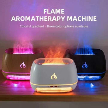 Wooden LED Flame Aromatherapy Diffuser - Flea Market