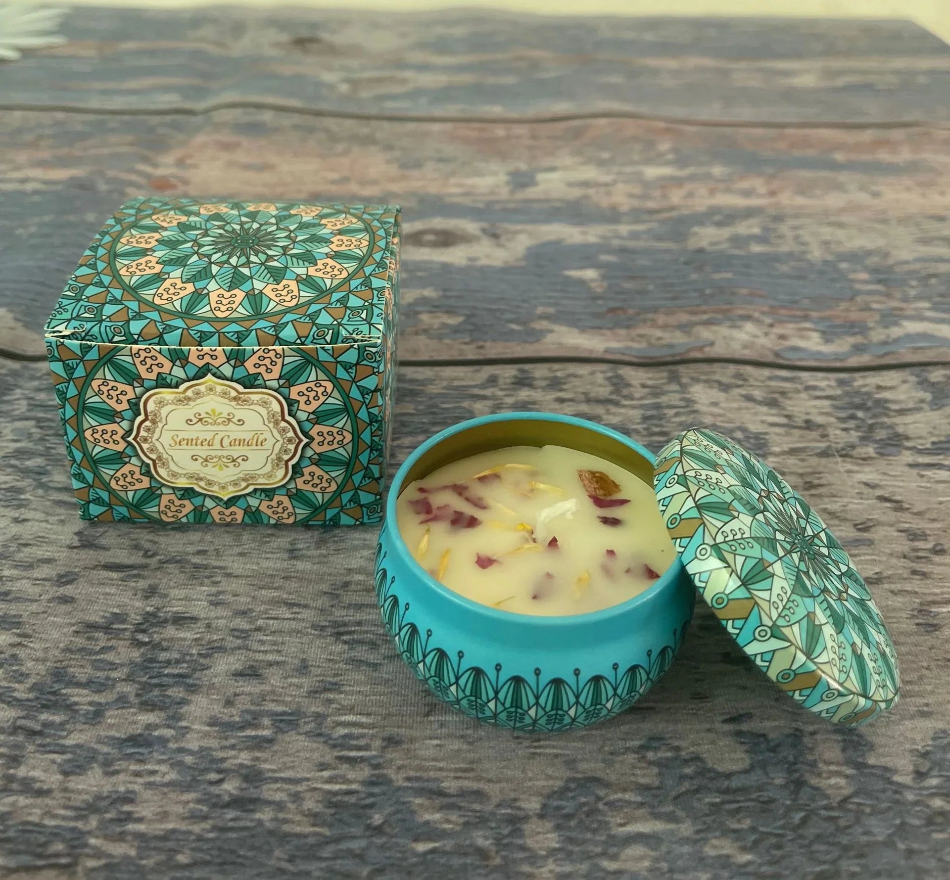 Small Scented Candle Set (Ocean Star)- 4 Soy Wax Candles - Flea Market