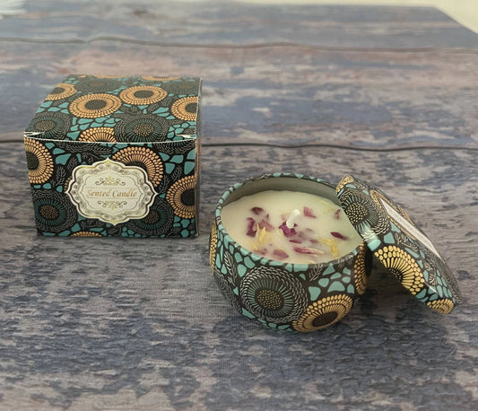 Small Scented Candle Set (Strawberry)- 4 Soy Wax Candles - Flea Market