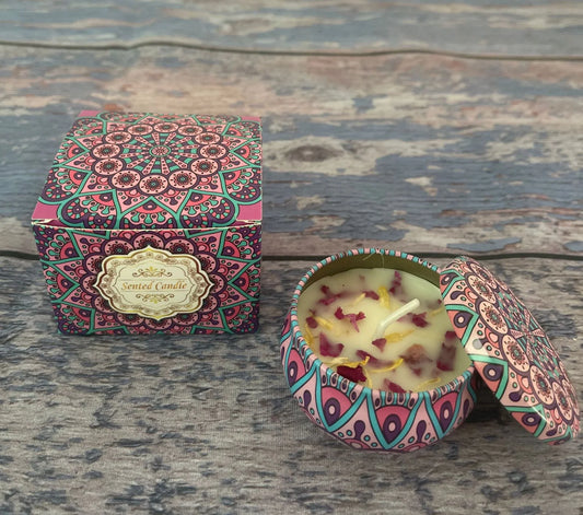 Small Scented Candle Set (Bluebell)- 4 Soy Wax Candles - Flea Market