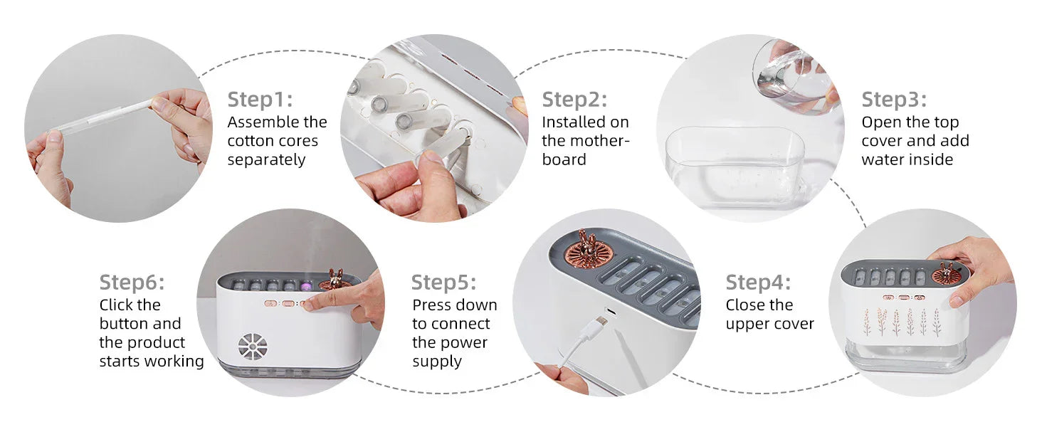 Pink Dynamic Color Changing Humidifier - Flea Market