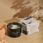 3 PCS Misty Morning Macaron Crystal Stone Scented Candles - Aromatherapy Gift Set