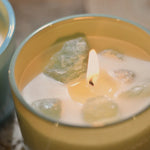 3 PCS Misty Morning Macaron Crystal Stone Scented Candles - Aromatherapy Gift Set