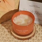 3 PCS Sweet Lemon Macaron Crystal Stone Scented Candles - Aromatherapy Gift Set