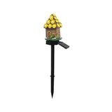 Brown And Yellow Solar Resin Garden Stake Light - Flea Market