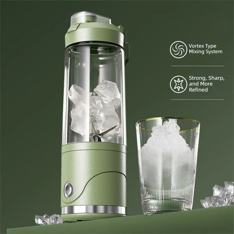 White Portable Automatic Rechargeable Blender Wireless Juicer Mini Ice Crusher for Smoothies & Shakes