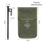 Heavy-Duty Tent Stakes Kit 2pc 20cm 6 Pegs Each Carry Bag Camping