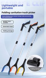 Grabber Reacher Tool 83cm Foldable - Magnetic Tip Litter Picker Aluminium - Lightweight Mobility Aid