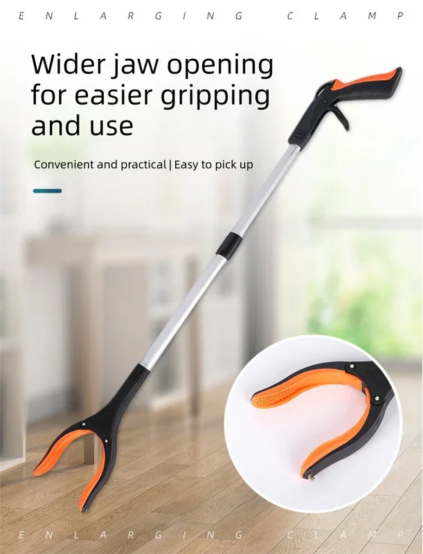 Grabber Reacher Tool 83cm Foldable - Magnetic Tip Litter Picker Aluminium - Lightweight Mobility Aid