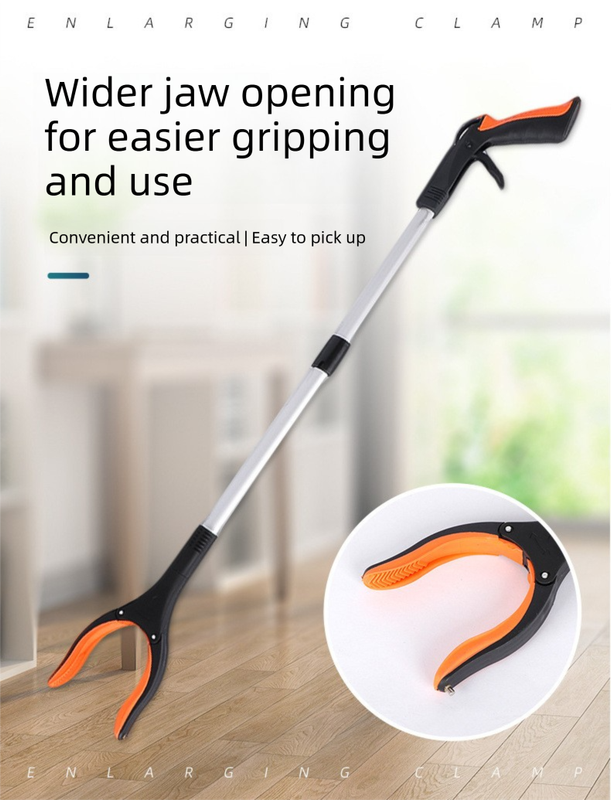 Grabber Reacher Tool 83cm Foldable - Magnetic Tip Litter Picker Aluminium - Lightweight Mobility Aid