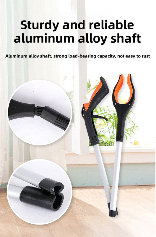 Grabber Reacher Tool 83cm Foldable - Magnetic Tip Litter Picker Aluminium - Lightweight Mobility Aid