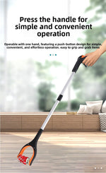 Grabber Reacher Tool 83cm Foldable - Magnetic Tip Litter Picker Aluminium - Lightweight Mobility Aid