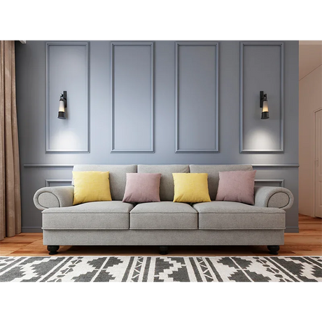 The Cloud Nine 3-Seater Sofa Grey - Flea Market