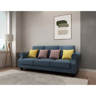 The Cozy Cloud 3-Seater Sofa Blue