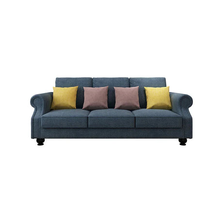 The Cozy Cloud 3-Seater Sofa Blue - Flea Market