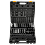 VEVOR 43pc Impact Socket Set 6-Point Metric 9-30mm Standard Deep