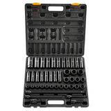 VEVOR 43pc Impact Socket Set 6-Point Metric 9-30mm Standard Deep