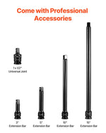 VEVOR 43pc Impact Socket Set 6-Point Metric 9-30mm Standard Deep