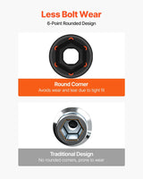 VEVOR 43pc Impact Socket Set 6-Point Metric 9-30mm Standard Deep