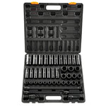 VEVOR 43pc Impact Socket Set 6-Point Metric 9-30mm Standard Deep