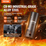 VEVOR 59pc Impact Socket Set 3/8" 1/2" Drive 6-Point Ratchet Kit