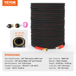 VEVOR 100ft Pressure Washer Hose 3/8" 4800PSI Kink-Free Heavy-Duty