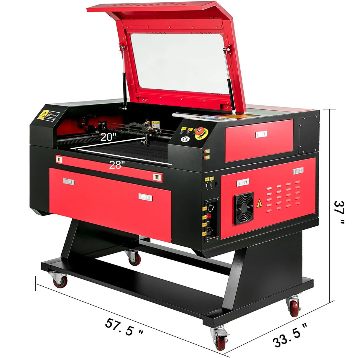 VEVOR 80W CO2 Laser Engraver - 700x500mm Cutting Machine with Colour Screen