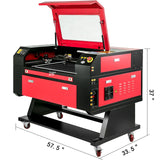 VEVOR 80W CO2 Laser Engraver - 700x500mm Cutting Machine with Colour Screen