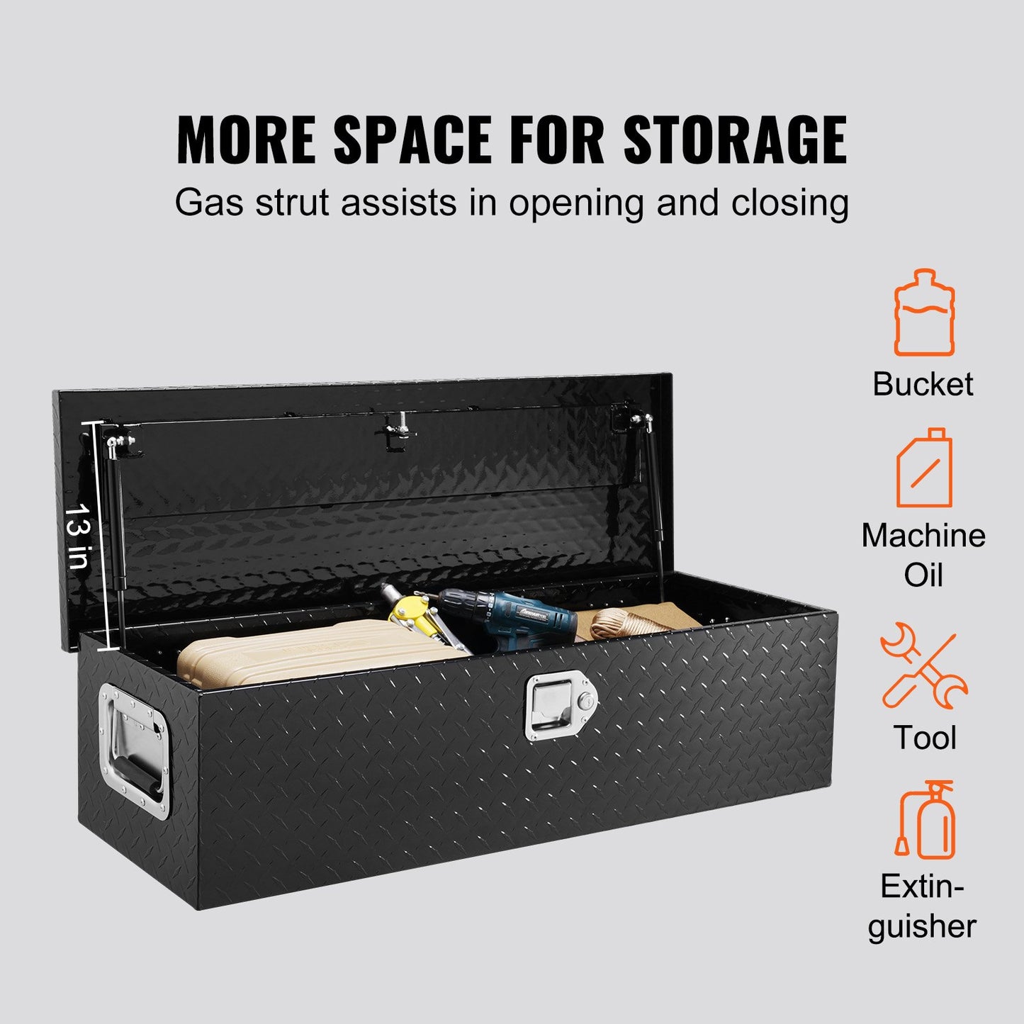 VEVOR Heavy Duty Aluminum Truck Bed Tool Box