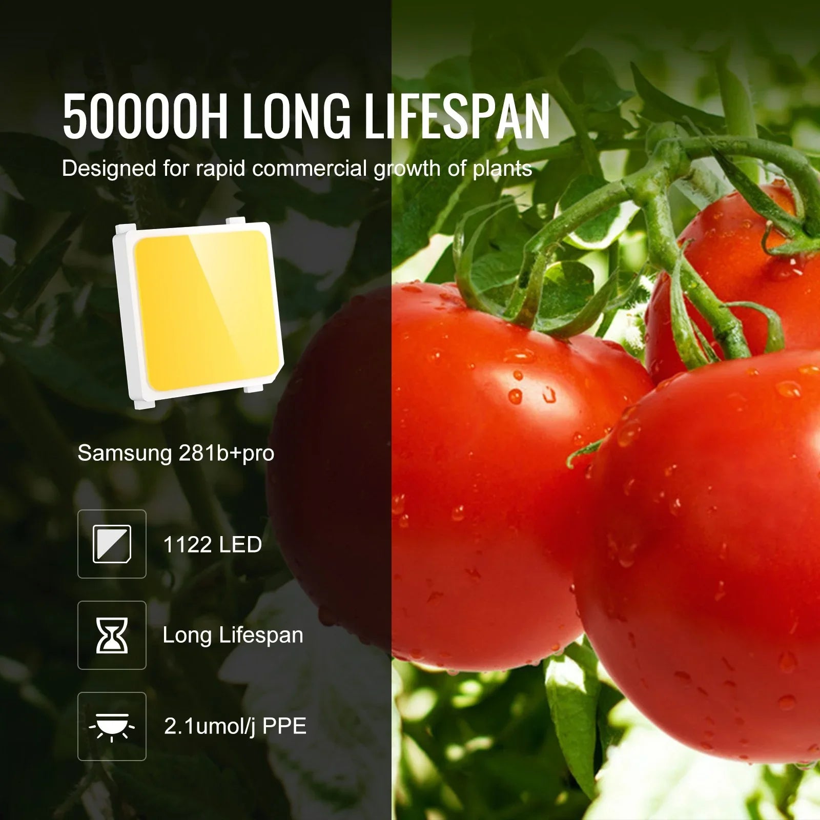 VEVOR LED Grow Light, 400W Full Spectrum Dimmable, High Yield Samsung 2B1B Diodes Growing Lamp for Indoor Plants Seedling Veg and Bloom Greenhouse Growing, Daisy Chain Driver for 4x4/5x5 ft Grow Tent - Flea Market