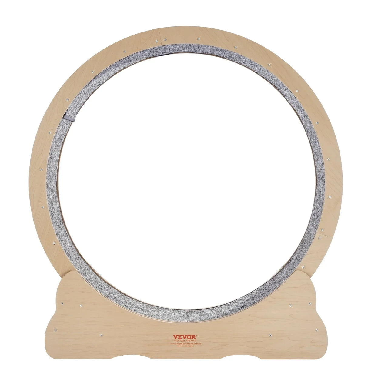 VEVOR Wooden Cat Exercise Wheel, 43.3" Large Cat Treadmill Wheel for Indoor Cats, Cat Running Wheel with Detachable Carpet & Cat Teaser for Running/Walking/Training, Suitable for Most Cats Yellow