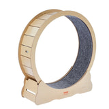 VEVOR Wooden Cat Exercise Wheel, 43.3" Large Cat Treadmill Wheel for Indoor Cats, Cat Running Wheel with Detachable Carpet & Cat Teaser for Running/Walking/Training, Suitable for Most Cats Yellow