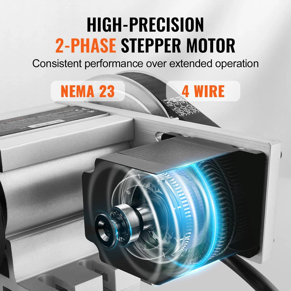 VEVOR Dividing Head 100mm 3-Jaw Chuck CNC 4th Axis Rotational