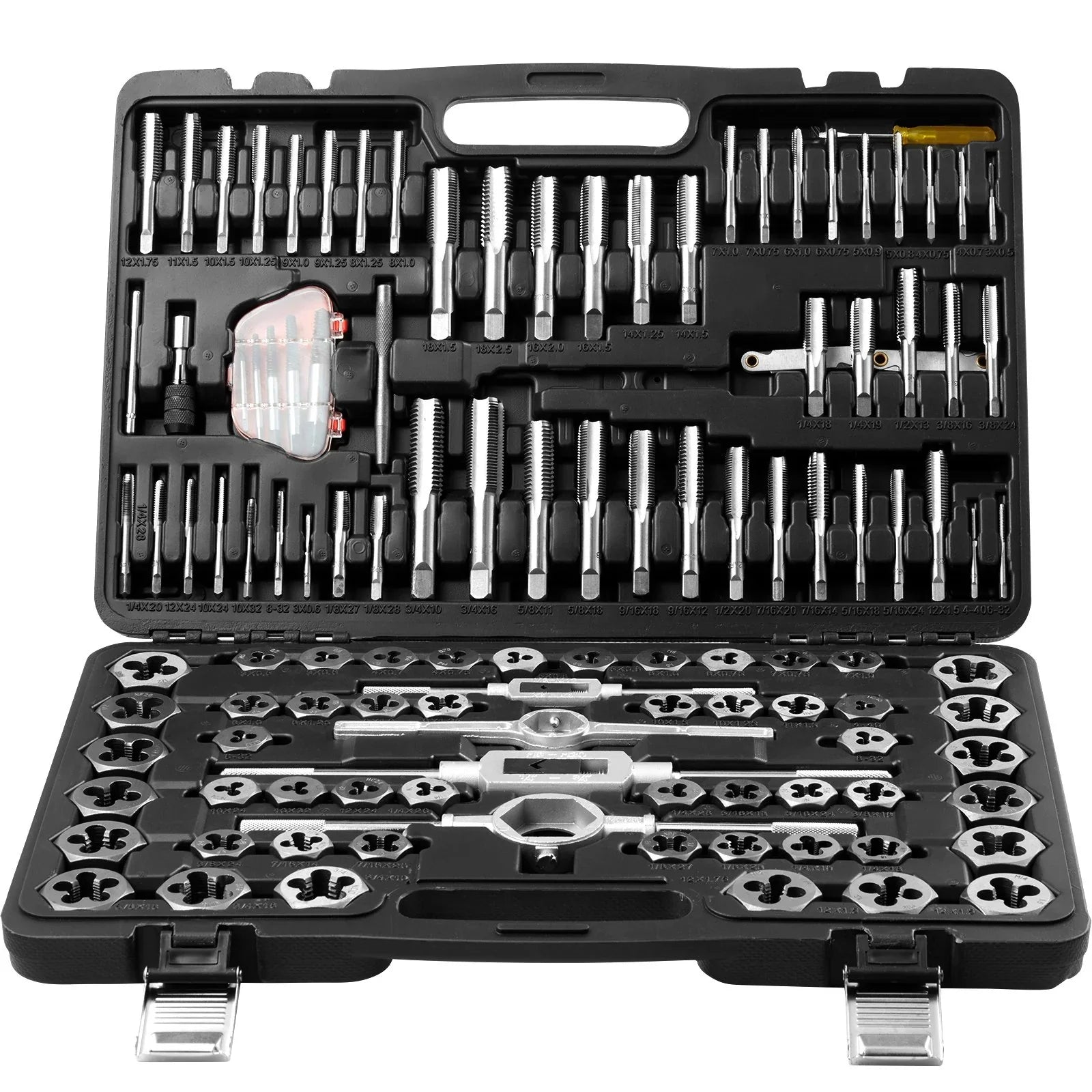 VEVOR 116pc Tap and Die Set Metric SAE Bearing Steel Threading