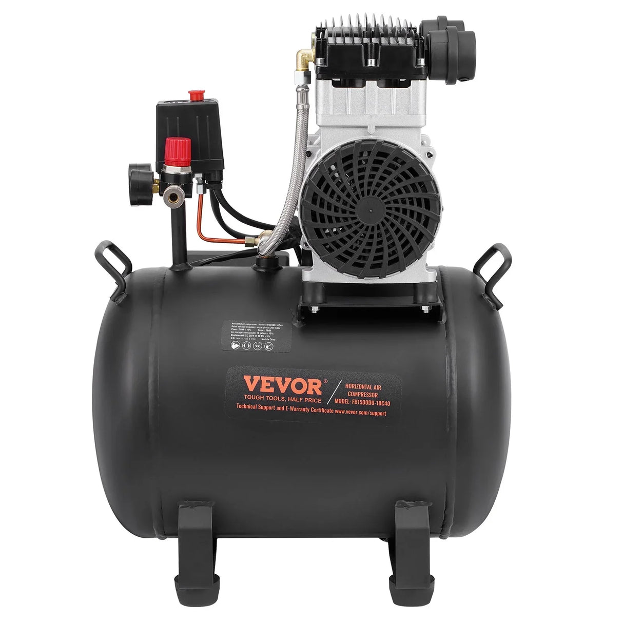 VEVOR 40L Air Compressor Portable Oil-Free 90 PSI Workshop