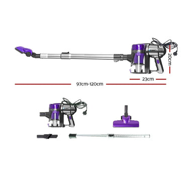 Devanti Stick Vacuum Cleaner Handheld Corded 450W Purple - Flea Market