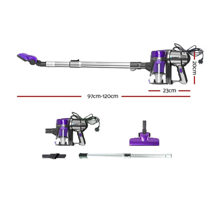 Devanti Stick Vacuum Cleaner Handheld Corded 450W Purple - Flea Market
