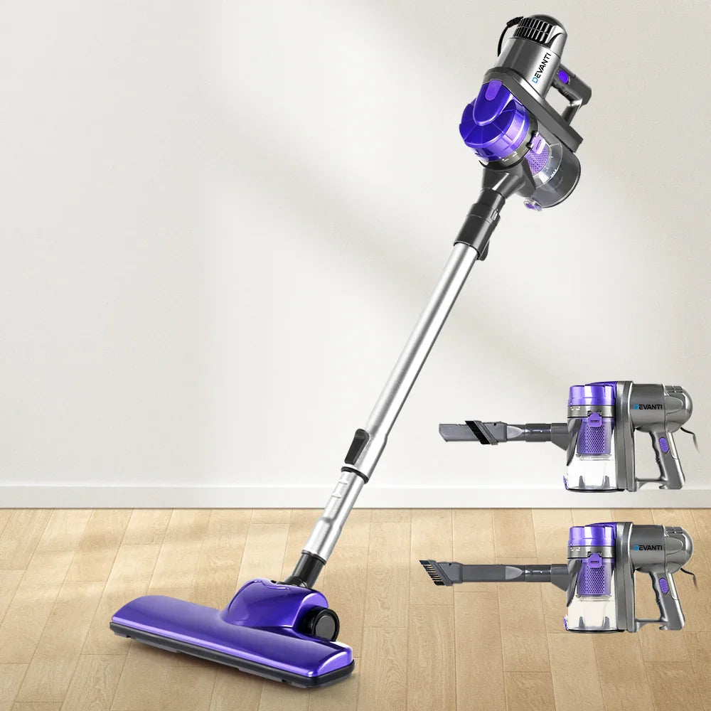 Devanti Stick Vacuum Cleaner Handheld Corded 450W Purple - Flea Market